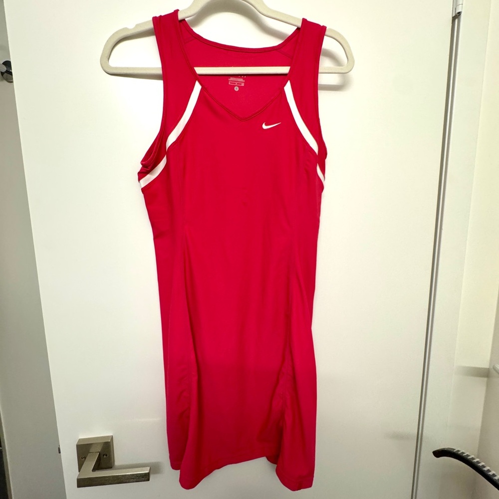 Hot pink Nike Tennis Dress Size S Sz Small Dri Fit